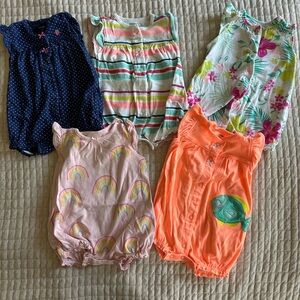 Colorful Baby Rompers Set